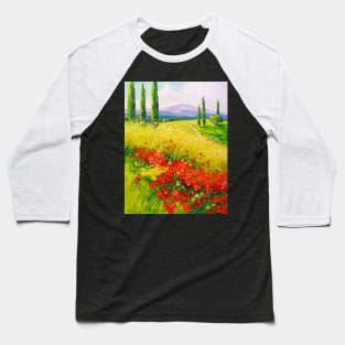 Poppies Baseball T-Shirt